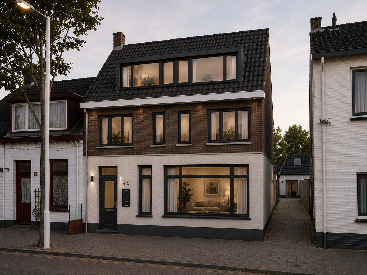 Hoogstraat 415 nieuwe voorgevel